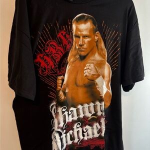 Fifth Sun Black and Red Graphic Men's Tee xl Shawn Micheals